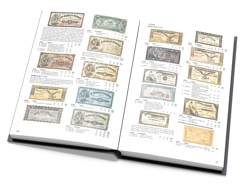 Mexican Paper Money Book Inside Full Color Mexican Paper Money Book